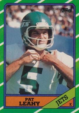 1986 Topps Pat Leahy #104 Football Card