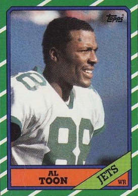 1986 Topps Al Toon #101 Football Card