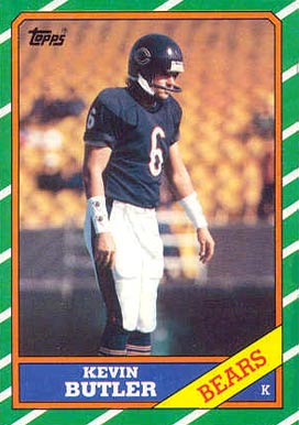 1986 Topps Kevin Butler #18 Football Card