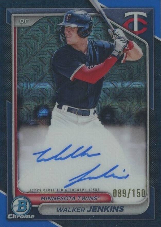 2024 Bowman Mega Box Chrome Bowman Prospect Mega Autographs Walker Jenkins #WJ Baseball Card