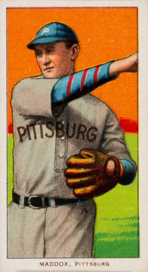 1909 White Borders Polar Bear Maddox, Pittsburgh #294 Baseball Card