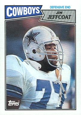 1987 Topps Jim Jeffcoat #268 Football Card