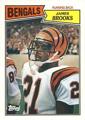 1987 Topps James Brooks #186 Football Card