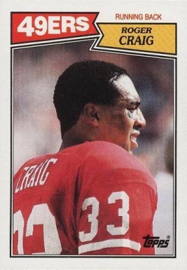 1987 Topps Roger Craig #113 Football Card