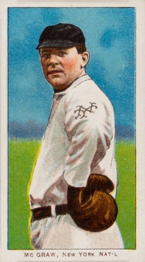 1909 White Borders Polar Bear McGraw, New York Nat'L #321 Baseball Card