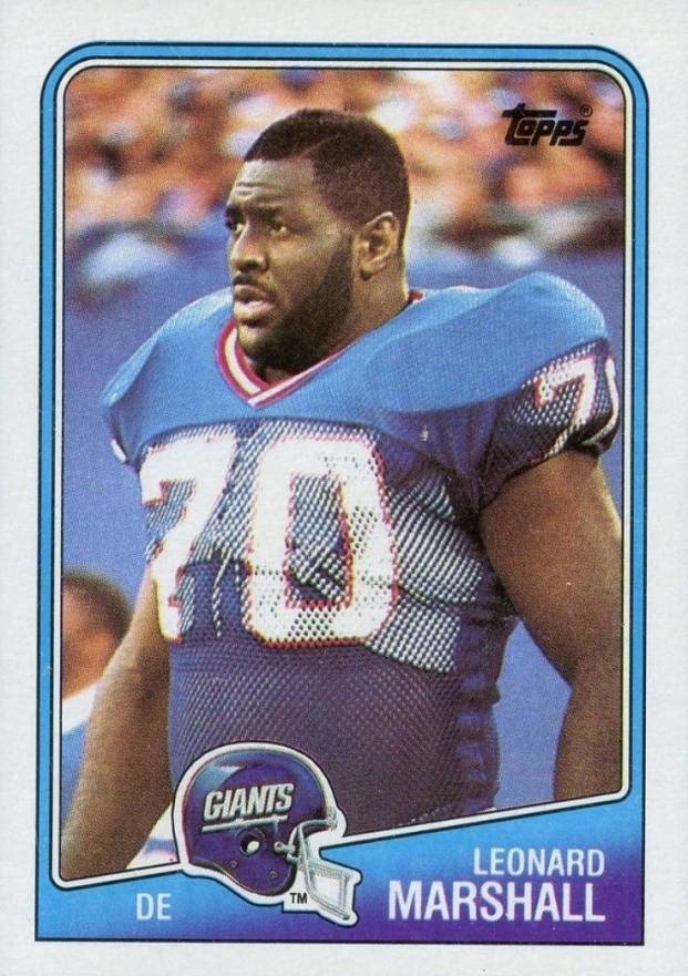 1988 Topps Leonard Marshall #281 Football Card