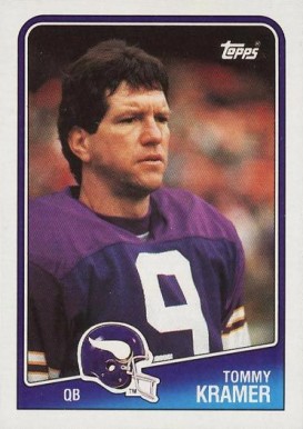 1988 Topps Tommy Kramer #148 Football Card