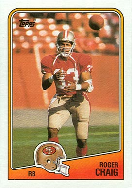 1988 Topps Roger Craig #40 Football Card