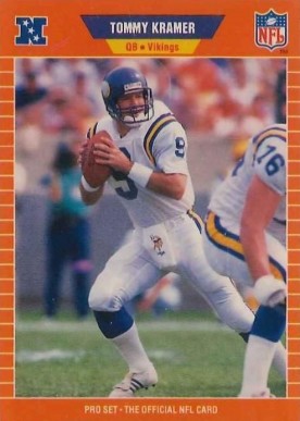 1989 Pro Set Tommy Kramer #232 Football Card