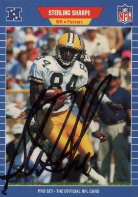 1989 Pro Set Sterling Sharpe #550 Football Card