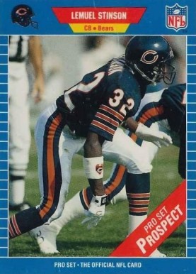 1989 Pro Set Lemuel Stinson #542 Football Card