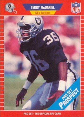 1989 Pro Set Terry McDaniel #527 Football Card