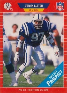 1989 Pro Set O'Brien Alston #524 Football Card