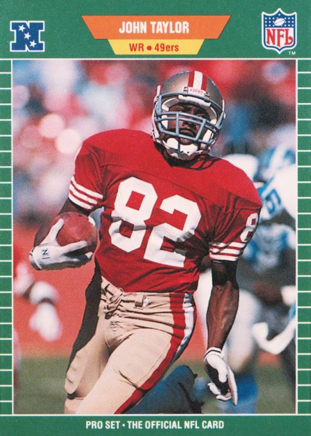 1989 Pro Set John Taylor #384 Football Card