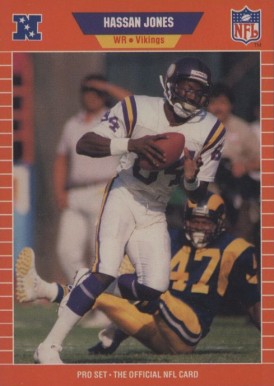 1989 Pro Set Hassan Jones #230 Football Card