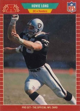 1989 Pro Set Howie Long #186 Football Card