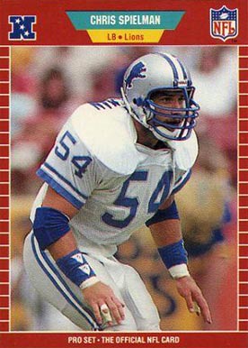 1989 Pro Set Chris Spielman #125 Football Card