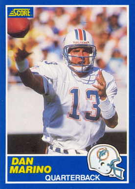 1989 Score Dan Marino #13 Football Card