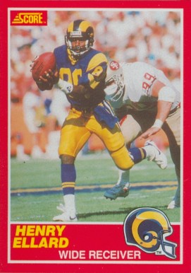 1989 Score Henry Ellard #137 Football Card