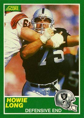 1989 Score Howie Long #242 Football Card