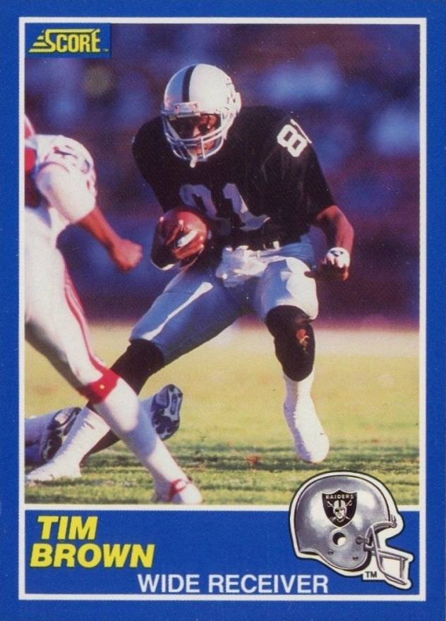 1989 Score Tim Brown #86 Football Card