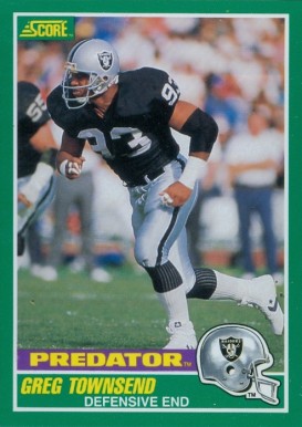 1989 Score Greg Townsend #323 Football Card