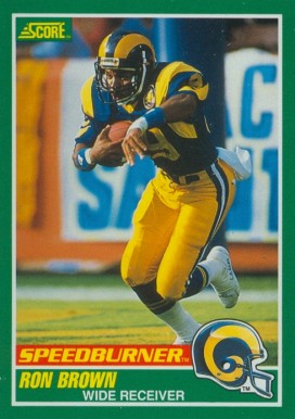 1989 Score Ron Brown #313 Football Card