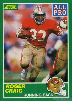 1989 Score Roger Craig #297 Football Card