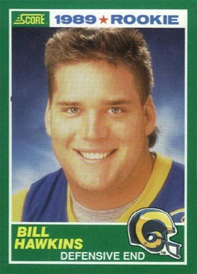 1989 Score Bill Hawkins #250 Football Card