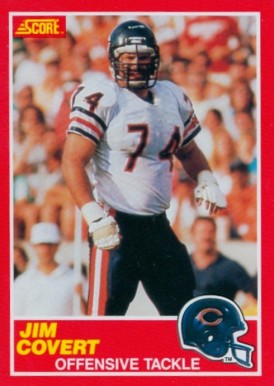 1989 Score Jim Covert #214 Football Card