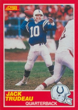 1989 Score Jack Trudeau #209 Football Card