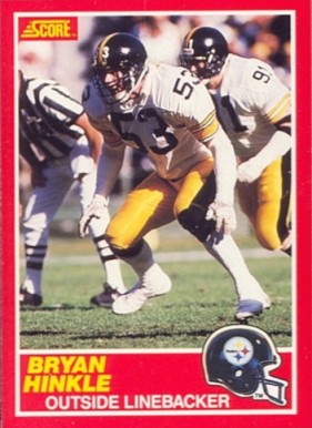 1989 Score Bryan Hinkle #206 Football Card