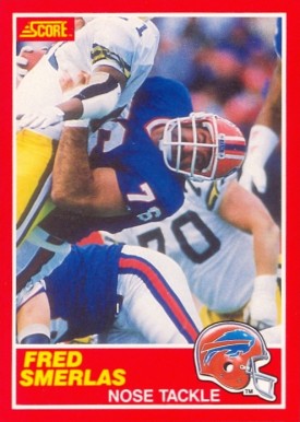 1989 Score Fred Smerlas #205 Football Card