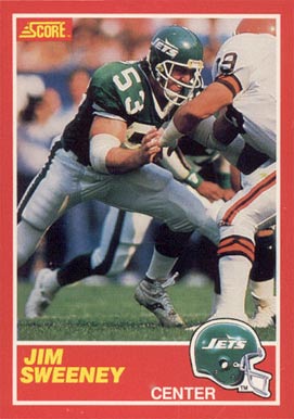 1989 Score Jim Sweeney #196 Football Card