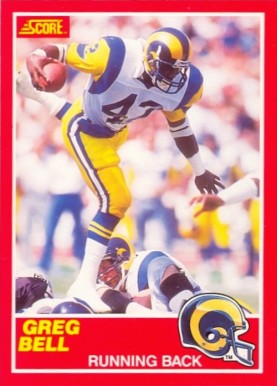 1989 Score Greg Bell #190 Football Card