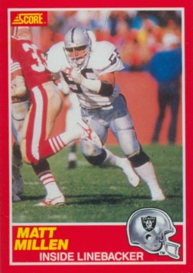 1989 Score Matt Millen #173 Football Card