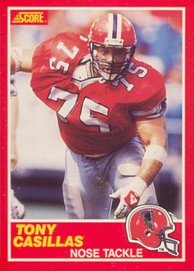 1989 Score Tony Casillas #162 Football Card