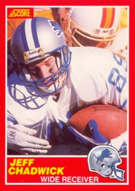 1989 Score Jeff Chadwick #156 Football Card