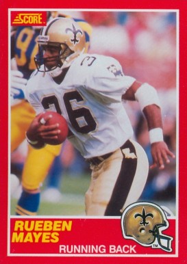 1989 Score Rueben Mayes #144 Football Card