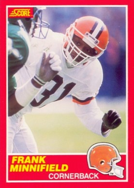 1989 Score Frank Minnifield #133 Football Card