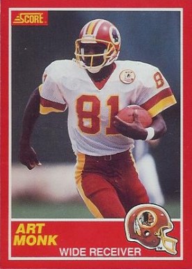 1989 Score Art Monk #130 Football Card