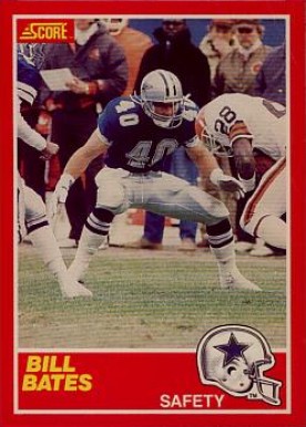 1989 Score Bill Bates #111 Football Card