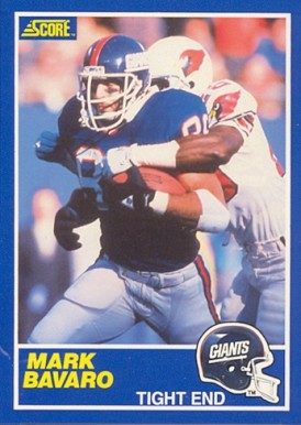 1989 Score Mark Bavaro #52 Football Card