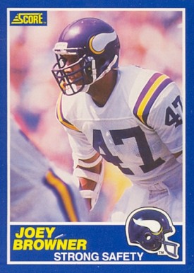 1989 Score Joey Browner #38 Football Card