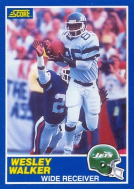 1989 Score Wesley Walker #35 Football Card