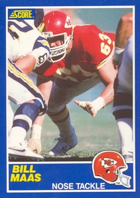 1989 Score Bill Maas #26 Football Card