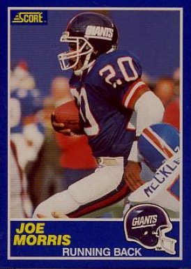 1989 Score Joe Morris #14 Football Card