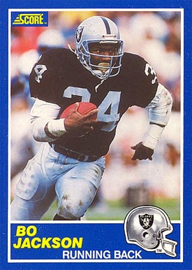 1989 Score Bo Jackson #2 Football Card