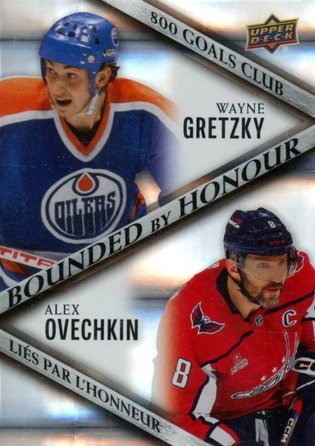 2023 Upper Deck Tim Hortons Greatest Duos Bounded By Honour Alex Ovechkin/Wayne Gretzky #BH1 Hockey Card