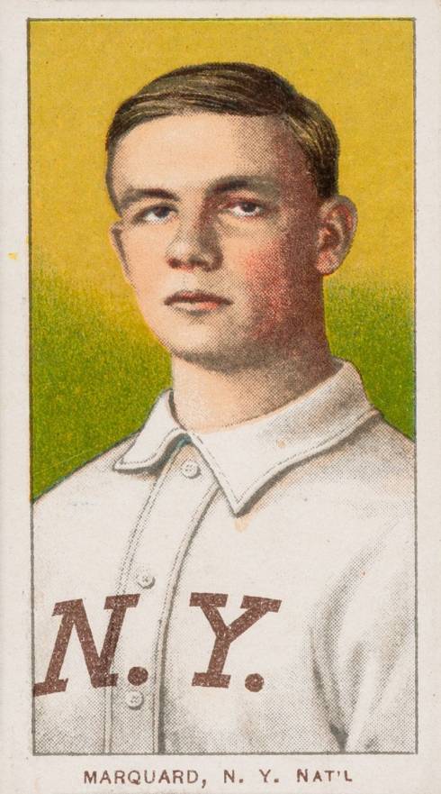 1909 White Borders Sovereign Marquard, N.Y. Nat'L #305 Baseball Card